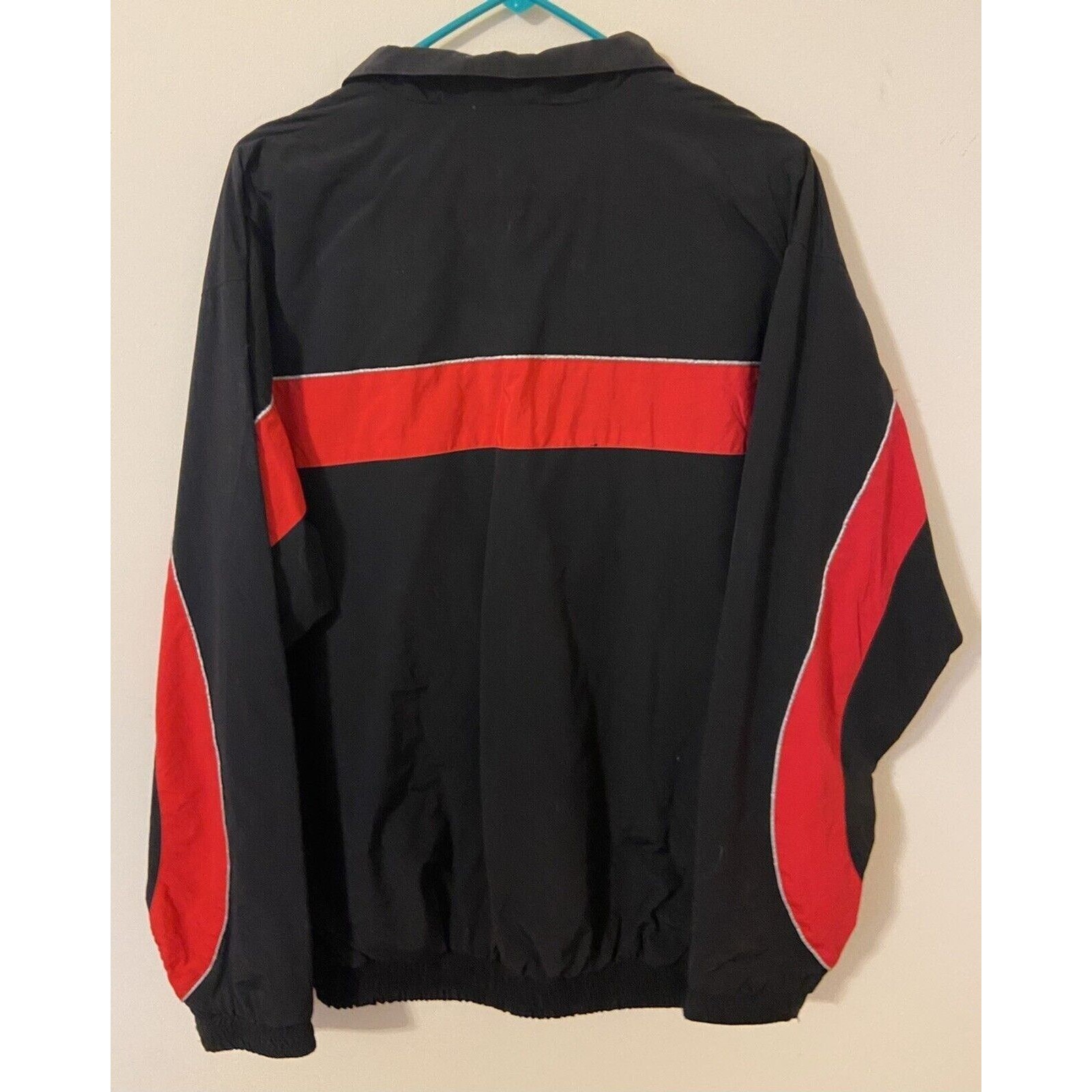 Fox Track Jacket Mens Size M Black Red Full Zip Long Sleeve Marines Insulated — image 3 of 5